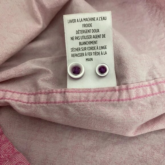 Robert Graham Classic Fit Men Pink Paisley Flip Cuff Button Up Dress Shirt Large - Picture 7 of 7